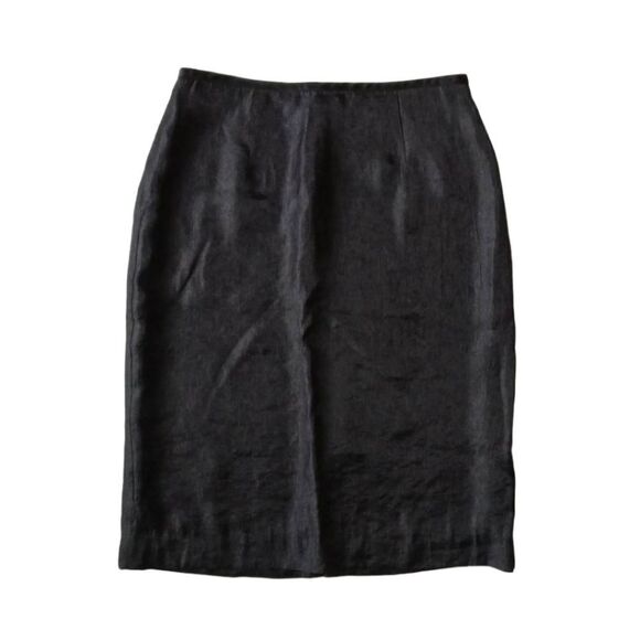 Adrianna Papell Dresses & Skirts - Adrianna Papell Evening Essentials Black Washed Metallic Pencil Skirt Women's 12